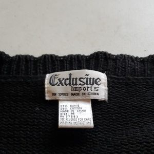 Vintage Exclusive imports sequence flowers size M